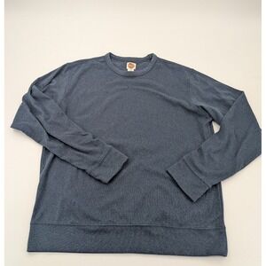C&C California Heathered Blue Fleece Soft‎ Crewneck Sweatshirt Mens Size M